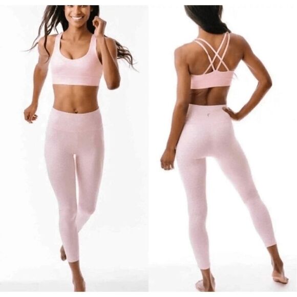 NWT Zyia Pink Leopard Unicorn Light n Tight Hi-Rise 7/8 24" Sz 2 - Picture 1 of 7